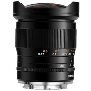 TTArtisan - 11mm F2.8 - Ultra Wide Fisheye - Voor Sony E-mount - 180 Graden Hoek