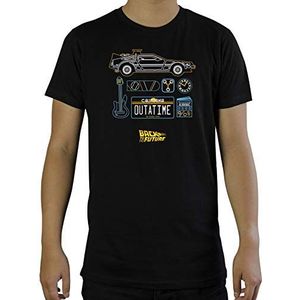 RETOURS VERS LE FUTUR - DeLorean - T-Shirt homme (XL)