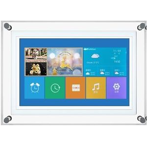 32G Acryl WIFI Digitale Fotolijst Met Kloktijdinstelling Telefoonverzendbediening Met Batterijscherm Eenvoudig delen
