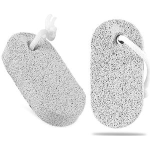 zoerbufan 2 stuks puimsteen voor voeten/handen/lichaam, natuurlijke lavastuimsteen voor dode harde huidverwijdering, voetschrobber, witte eeltverwijderaar, voetvijl voor mannen/vrouwen voor peeling