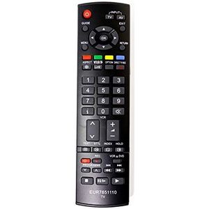 ALLIMITY EUR7651110 Afstandsbediening vervangen voor Panasonic Plasma Viera TV TX-26LXD70 TX-26LMD70 TX-32LXD70 TX-32LMD70 TX-37PV7F/S TH-42PX60 TH-42PX60B 42PV7F/S TH-TH42PZ7F/S TH-TH42PZ77F/S 00B