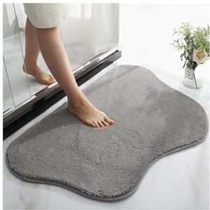 Badmat Wolkvormige badmat verdikte pluche vloermat deurmat voetmat badkamer absorberende antislipmat(Color:B,Size:60 * 90cm)