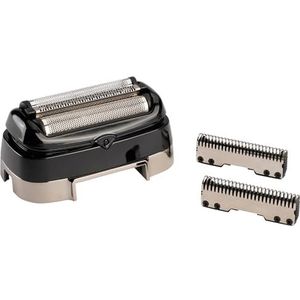 EUROtops Reservekop en mesjes voor elektrisch scheerapparaat met trimmer, accessoires voor oplaadbare scheerapparaten met lcd-display, set van 2 x roestvrijstalen messen, 1 x reservekop