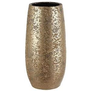 Mica Decorations Clemente Vaas - H35 x Ø17,5 cm - Terracotta - Goud