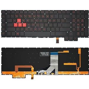 US Russisch verlicht toetsenbord voor HP Omen 17-AN 17-AN000 17-AN013TX 17-AN010CA 17-AN020CA Engelse lay-out NSK-XH0LN(US Red Backlight)