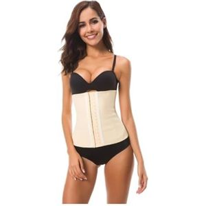 Buik-weg-gordel, Maag Abdominale Binder Afslankende Body Shaper Belt Binder Post Corset Trainer Elastisch Latex Buik Trainers(Beige,3XL)