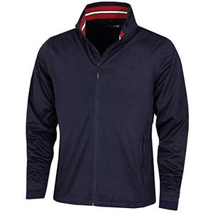 Calvin Klein Heren Kraagdetail Waterdicht Stretch Golf- Marine/Rood - L