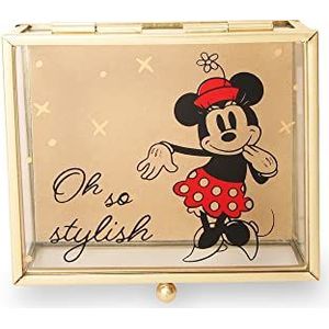 Disney Minnie Mouse sieraden doos - Oh zo stijlvol glas Minnie sieraden hoesje - Disney sieraden organizer doos