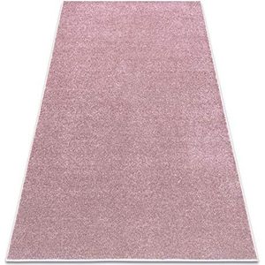 RugsX Effen gekleurd gevoelig tapijt Santa FE voor kamer, woonkamer, slaapkamer, tapijtvloer vloerbedekking, rood roze, verschillende maten, 300x300 cm