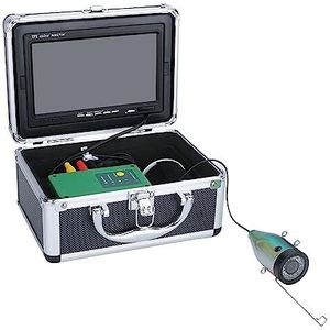 Waterdichte viscamera, DVR HD 1280 * 720 Scherm Fishfinder Onderwater Vissen Camera 15 stks Witte LEDs + 15 stks IR LEDS1080P Camera for Vissen 16 GB Record(15M)