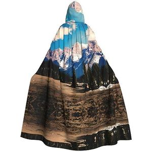 Bxzpzplj Rocky Mountains mantel met capuchon, voor dames en heren, carnavalskostuum, perfect voor cosplay, 185 cm