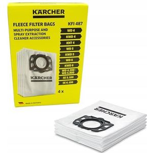 Hoe doe je een stofzuigerzak in de stofzuiger? Kärcher WD 4