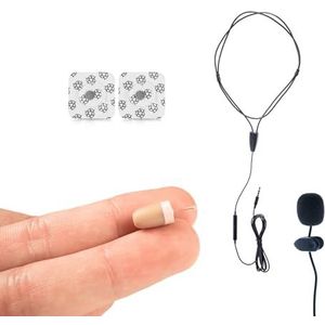 CooMax Spy Oortelefoon voor Test Verborgen Draadloze Onzichtbare Mini Earbuds voor Telefoon - Kleine Spion Oortjes Wireless Hearing in Ear Cheat (Spy Oortelefoon Vip Pro SuperMini Beige + Microfoon)