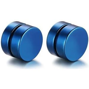 2 stks Punk Titanium Staal Mannen Sterke Magneet Magnetische Oor Clip Stud Set Non Piercing Oorbellen Voor Vriendje Minnaar Sieraden Cadeau