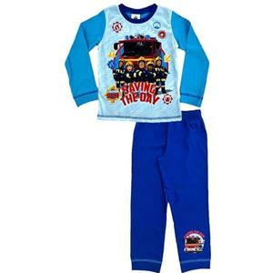 Fireman Sam - Kinderpyjama - Blauw - 4-5 jaar