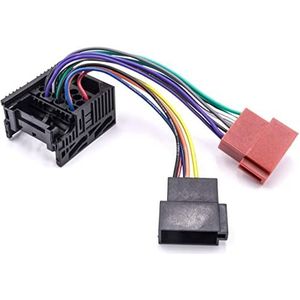vhbw Autoradio, ISO adapter, compatibel met BMW X5 E56 04/2000-09/2001 automodel