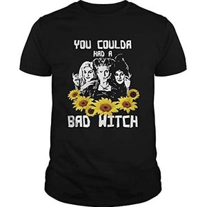 You Coulda had a Bad Witch Hocus Pocus Sunflowers Shirt, Unisex, for Mens Womens Ladies Kids overhemden(Small)