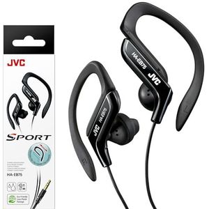 JVC Haeb75B Sport Ear Clip Earphones Verstelbare Splash Proof (zwart)