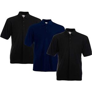 FRUIT VAN DE LOOM Poloshirt voor heren (Pack van 3)