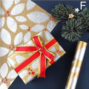 Verjaardagsinpakpapier, cadeaupapier, 5st 70 * 50cm inpakpapierrol Diy Gift Paper Favors Present Decoration (Kleur: E) (Size : F)