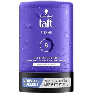 Schwarzkopf Taft Kapgel, titanium gel, vochtbestendig, sterke fixatie, zacht voor het haar, blijft lang zitten, zonder lijm, formule provitamine B5, 300 ml