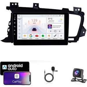 Android 13 Dubbel Din Auto Stereo Touchscreen Auto Stereo Voor Kia K5 Optima 2011-2015 Met Bluetooth GPS Navigatie WiFi FM Radio USB/SWC/Plug en Play Ondersteuning Carplay&Android Auto(4 Core Wifi 2G+