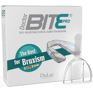 Dulàc - Zelfmodelerende Opbijrail tegen Bruxisme, Medisch Apparaat voor Nacht en Dag, Ergonomisch Ontwerp voor Comfort, Geschikt voor Mannen en Vrouwen, Doorzichtig, Made in Italy