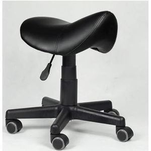 JAVPTAV Zadelkruk met wielen in hoogte verstelbare zware draaibare rolstoel kruk Ottomaanse stoel voor kliniek tandarts spa massage salons studio ondersteuning tot 550 lbs (36-46 cm)