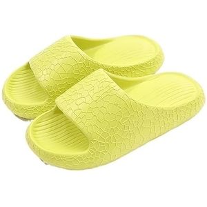 Non-slip Bathroom Slippers,Soft Slippers,Indoor and Outdoor Platform Pool Slippers Shower Slippers (Color : Green, Size : 36-37)
