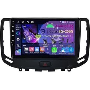 9 Inch 2 Din Android 15 Autoradio voor Infiniti G4 G25 G35 G37 2006-2013 met CarPlay AHD Omgekeerd beeld Bediening op het stuur Bluetooth GPS navigatie FM Radio WiFi(C1 2+32G)