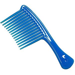 DieffematicSZ kam Large Wide Tooth Comb Handle Detangling Reduce Hair Loss Comb Pro Hairdress Salon Dyeing Styling Brush Tools (Color : Blue 1PCS)