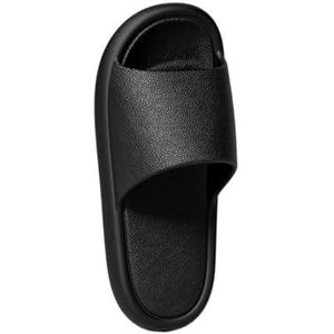 Dia's, EVA zomerpantoffels for dames en heren – Lichtgewicht binnenbadkamer,voor dames en heren(Black,46 EU)