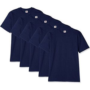FRUIT VAN DE LOOM Heren Super Premium T-shirt met korte mouwen (Pack van 5)
