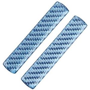 Decoratieve Stickers Auto Crystal Epoxy Interieur Voor Achter Carbon Deurklink Sticker Sticker Voor MINI Cooper Een S F54 F55 F60 R60 (Color : Blue For F56 F57)