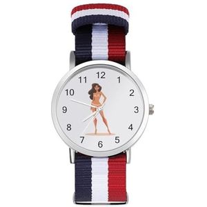 Pin-Up Automatisch Horloge voor Mannen Vrouwen Mode Quartz Horloge Armband Polshorloge voor Thuiskantoor