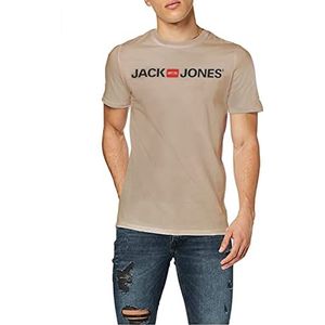 Jack & Jones T-shirt voor heren, beige (Crockery), L