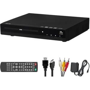 1080P Home DVD-spelerbox For Tv, Thuisbioscoop, Alle Regio's DVD-CD-spelers, AV-uitgang Met Afstandsbediening, Spelerbox Heldere Beeldkwaliteit Stabiele Audio