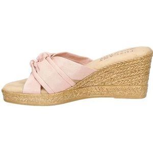 Easy Street Dames Ghita Wedge Sandaal, Blush Crêpe, 3 UK, Blush Crêpe, 36 EU