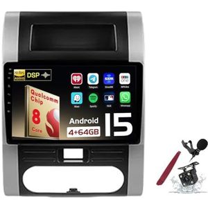 Android 15 Autoradio Sat Navi voor N-ISSAN X-Trail (2007-2015) 9 Inch Touchscreen Multimedia Speler met Draadloze Carplay GPS Navigatie FM RDS Bluetooth 5G-WiFi SWC DSP,M150s