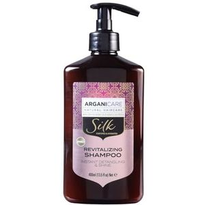 Arganicare Revitaliserende shampoo met zijdeproteïne, 400 ml, pompfles