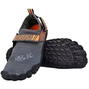 UBOHUZ Waterschoenen, waterschoenen, outdoor, sneldrogend, strand, heren, dames, 1 paar, zwemmen, aquaschoenen, blote voeten, ademend, wandelen, antislip voor surfen, duiken, Grijs, 47 EU