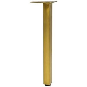 MIKFOL Badkamer kast steun benen roestvrij staal geborsteld goud dressoir benen tv-kast bank poten vierkante hardware poten salontafel poten (kleur: geborsteld goud hoogte 31 cm)