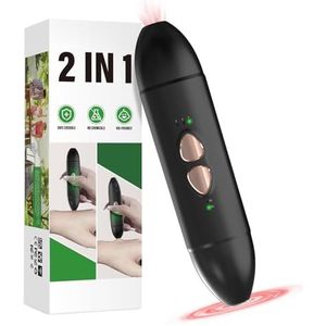 2-in-1 Oplaadbare Insectenbeetzuiger En Snelle Jeukverlichting, Draagbare Pen Tegen Jeuk Bij Muggenbeten, Apparaat Voor Jeukverlichting, Eenvoudig Te Gebruiken