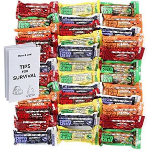 Millennium Energy Bars Assorted Flavors 36- pack including Emergency guide by Millenium foods