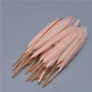 20 stks/partij eendenveren voor ambachten handwerk accessoires ganzenveren voor sieraden maken oorbellen witte decoratie carnaval-shell roze