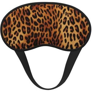 Luipaardprint slaapmasker voor zijslaper, lichtblokkerende nachtmaskers voor slapen oogmasker voor vrouwen mannen oogbedekking zachte comfortabele oogschaduw voor reizen, dutje