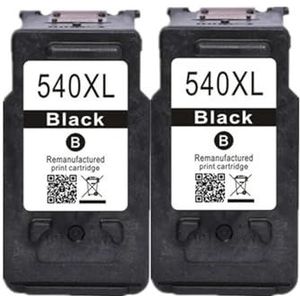 Inktpatronen for mg3250 MG3255 MG3550 MG4100 mg4150 MG4200 mg4250 PG-540XL(2Pack BK)