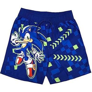 Sonic The Hedgehog, Zwemshorts voor jongens, zwembroek, blauw, leeftijd 2-12 jaar, blauw, 11-12 Jaar