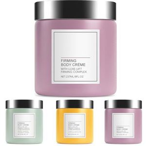 Champagne Lift Verstevigende lichaamscrème, luxueuze vochtinbrengende en verstevigende vochtinbrengende crème voor armen, benen en lichaam, niet-vettige anti-aging verstevigingscrème (roze)