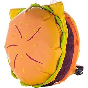 Cheeseburger-rugzak, Creatieve Schattige Hamburger-pluche Rugzak, Grappige Geschenkrugzak Schoolrugzak